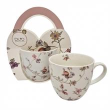 Šálka 460ml so vzorom kvetov