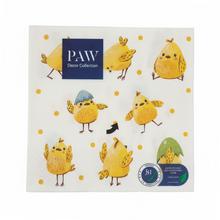 Servítky s veselými kuriatkami, 33x33 cm, 20 ks.