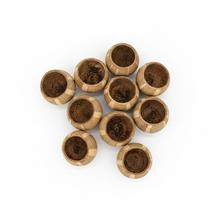 Súprava 12 kusov prírodných disco pohárov.