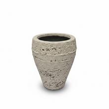 Umelý kameň kvetináč CREA LIME v pieskovom prevedení.