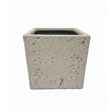 KV-42 KVETINÁČ UMELÝ KAMEŇ GRANITE KOCKA PIESKOVÝ 40x40x40 