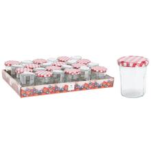 Pohár sklo/zav. 190ml s kov. vrchnákom