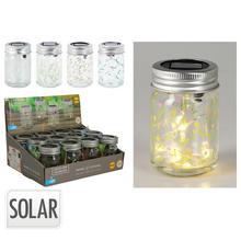 Fľaša LED sklo 4ass - záhradné osvetlenie