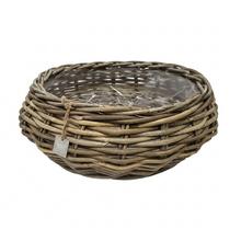 Veľký sivý ratanový kôš