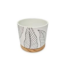 OBAL OSLO LEAVES/WOOD 13CM