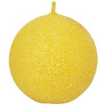 Žltá guľová sviečka IRIS