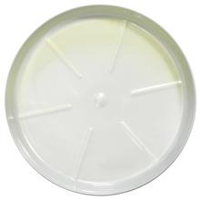 Biela okrúhla miska pod kvetináč