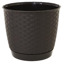 DRLO165 KVETINÁČ RATOLLA ROUND UMBRA-HNEDÝ 16,5xh14,2CM/2L - FLORASYSTEM