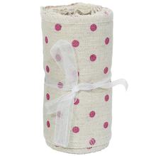 Textilná stuha s bodkami, 150x10 cm.