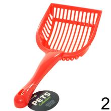 Lopatka na exkrementy v červenej farbe.