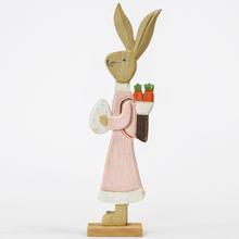 AKCIA! ZAJAC S NOŠOU DREVENÝ 30x9x4,5CM - FLORASYSTEM