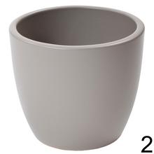 Obal na kaktus v štyroch farbách: šedá, ružová, biela a zelená.