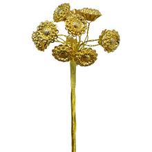 KVIETOK PERLA ZLATÝ S/12 11CM - FLORASYSTEM