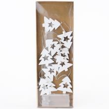 GIRLANDA STROMČEKY BIELE+LED S/10 4,5x5CM - FLORASYSTEM