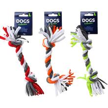 Hračky pre psov - lano s uzlami v mixe farieb.