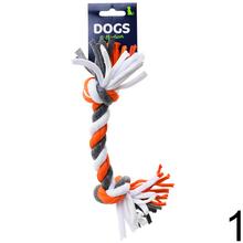 Hračky pre psov - lano s uzlami v mixe farieb.