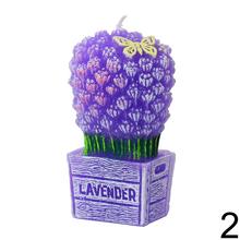 Figúrka sviečky levandule v mixe, 75mm.