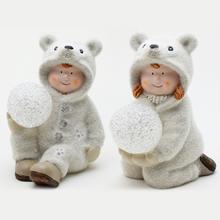 DIEŤA S LED GUĽOU MIX 13,5X11X17,5CM KER. - FLORASYSTEM