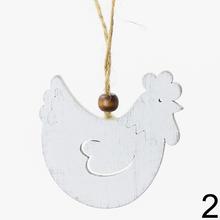 Závesné ozdoby v tvare kurčaťa a sliepky.