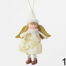 Záves anjel textil mix 16 cm