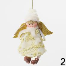 Záves anjel textil mix 16 cm