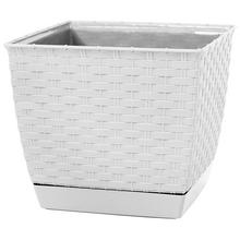 AKCIA DRLK220 KVETINÁČ RATOLLA SQUARE BIELY 22x22xh18,9CM/6L - FLORASYSTEM
