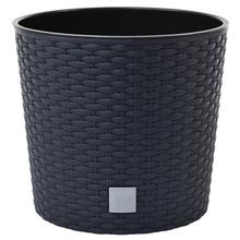 SUPER CENA DRTUS400L OBAL+VKLAD RATO ROUND ANTRACIT 40xh37,5CM/3,4L - FLORASYSTEM