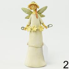 Keramická víla lúčna s kvetmi