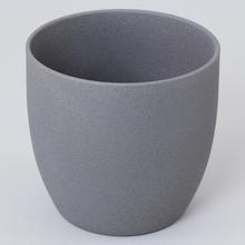 OBAL BASEL STONE DUNKELGRAU 12xh10CM - FLORASYSTEM