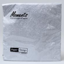 34047 SERVÍTKY MOMENTS ORNAMENT SILVER 40X40CM - FLORASYSTEM