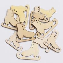 DREVENÉ KORČULE NATURAL S/12 4,5x3,1CM 3,5x2,8CM - FLORASYSTEM