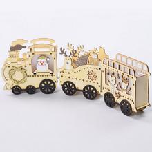 LED DREVENÝ VLAK NATURAL 38x4,5x12CM - FLORASYSTEM