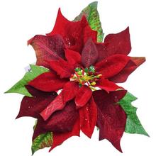 POINSETTIA ČERVENÁ KLIP 20CM - FLORASYSTEM