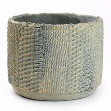 OBAL CEMENT  ZELENO ZL.D17*H14CM - FLORASYSTEM