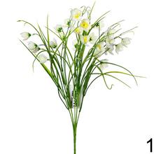 Umelé kvety krokus v kytici, 40 cm.