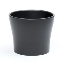 Čierny keramický kvetináč