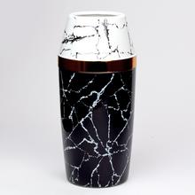 AKCIA! OBAL VÁZA MRAMOR BIELOČIERNY 30,5x9,5x16CM  - FLORASYSTEM