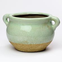 OBAL S UŠAMI KERAMIKA VZOR ZELENÁ 11,5x20,5x12CM SUPER CENA! - FLORASYSTEM