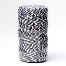 Šnúra farby 2mmx100m tmavá hnedá/biela