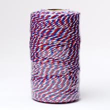 ŠNÚRKA FARBY  2MMX100M ČERVENÁ/BIELA/MODRÁ - FLORASYSTEM