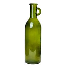 VÁZA FĽAŠA S UCHOM Sitia vase recycled glass green - V50x14cm - Foto0