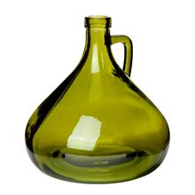 FĽAŠA Sitia váza z recyklovaného skla zelená - V18x17,5cm - Foto0