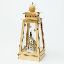 LAMPÁŠ LED DREVO NATUR 10x10x23CM SUPER CENA! - FLORASYSTEM