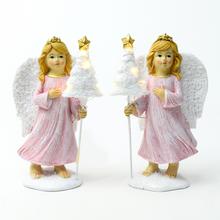 AKCIA! ANJEL RUŽOVÝ LED STROM 9x6x17CM MIX 2 - FLORASYSTEM