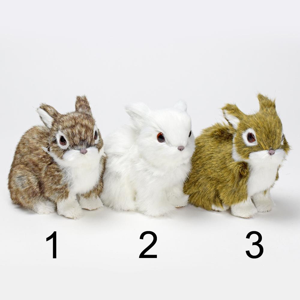 Zajačiky z látky v mixe farieb.