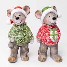 MYŠ KER. ZEL/ČER. MIX2 7.7*7.5*15.2 SUPER CENA! - FLORASYSTEM