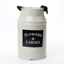 AKCIA! OBAL VÁZA ŠEDÁ DOLOMIT 13,3x13,3x21,7CM  - FLORASYSTEM