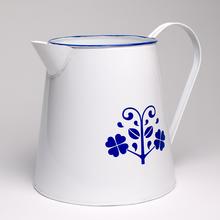 VÁZA DŽBÁN V:19x14CM  KOV MODROTLAČ 1  SUPER CENA! - FLORASYSTEM