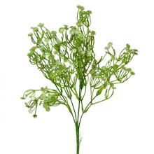 Zelený zápich gypsa s bielymi kvetmi, 36 cm.