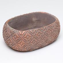 OBAL OVAL CEMENT ŠEDÝ S MEDENOU 20x13x7cm - FLORASYSTEM